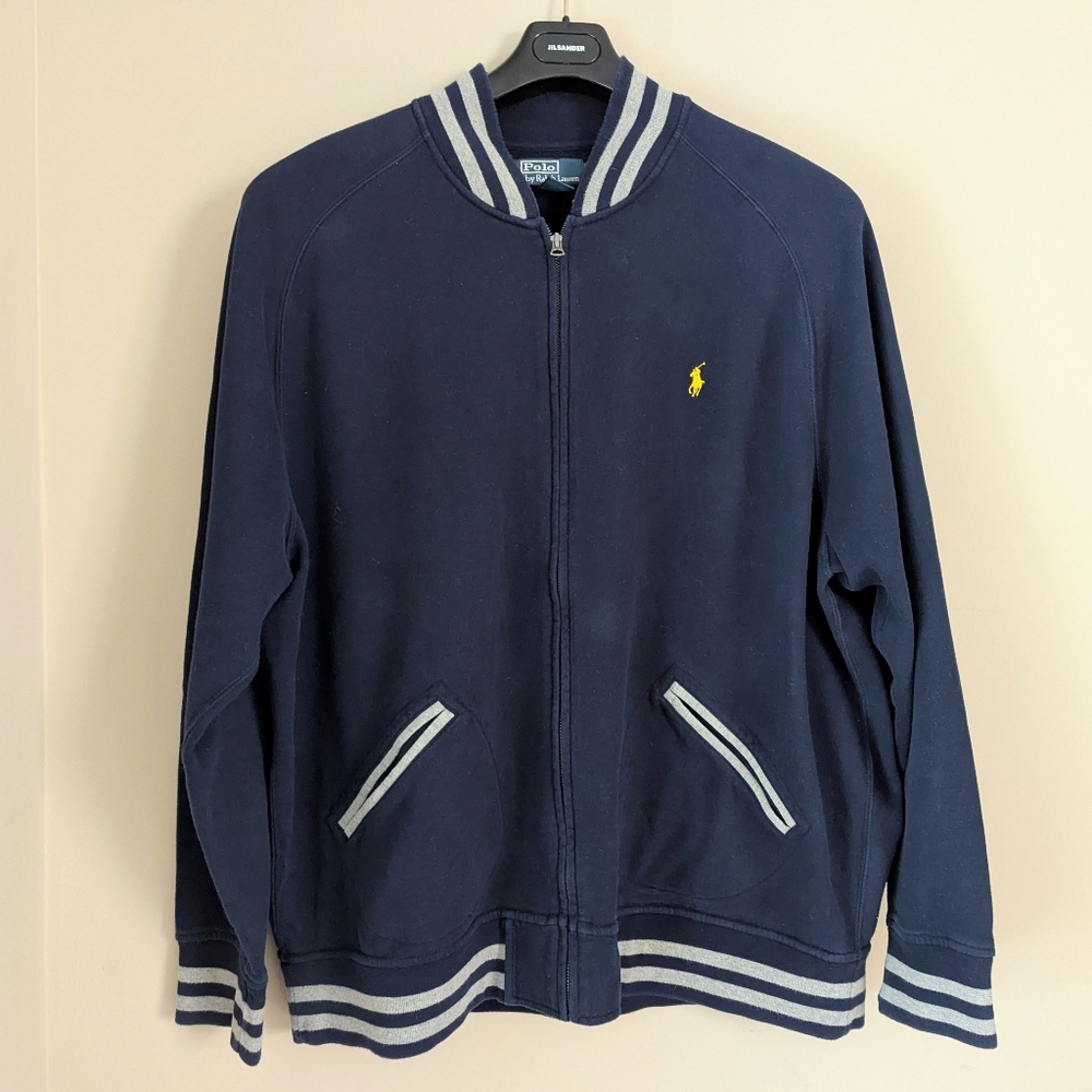 Polo Ralph Lauren Varsity Jacket Full Zip Navy Bomber Men’s 2XB BIG